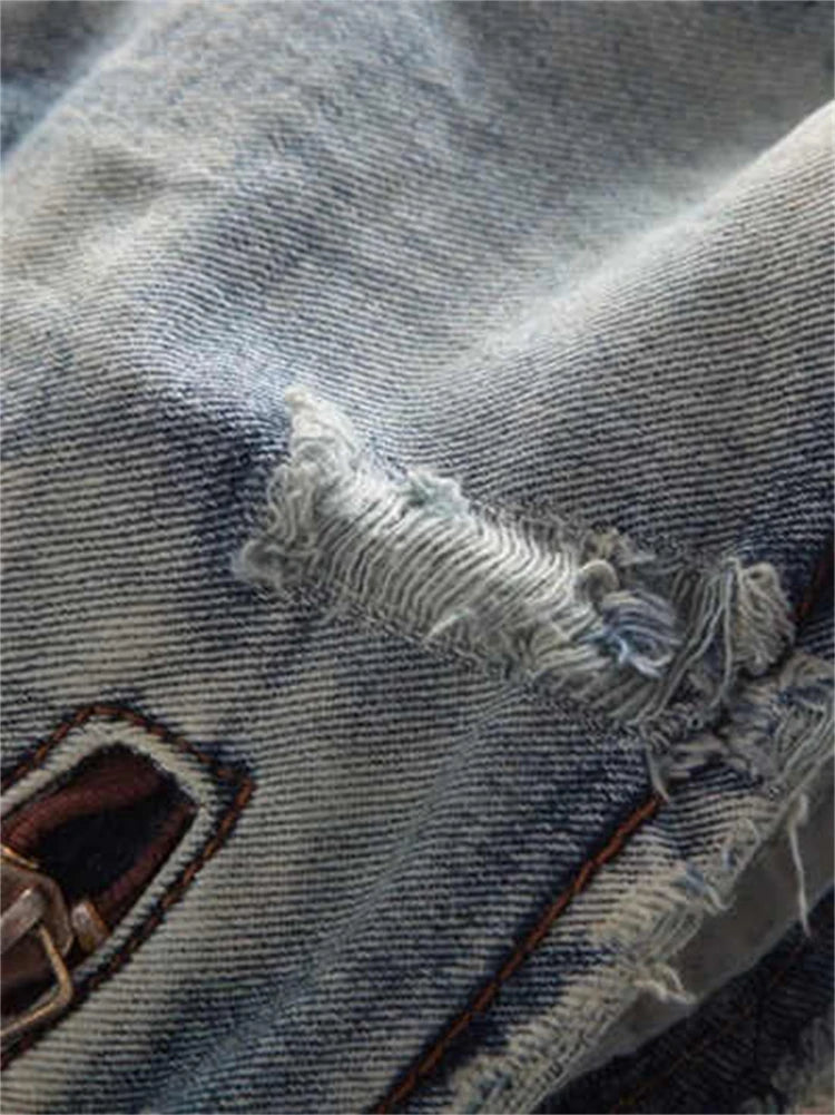 Y2K Ripped Denim Hot Pants