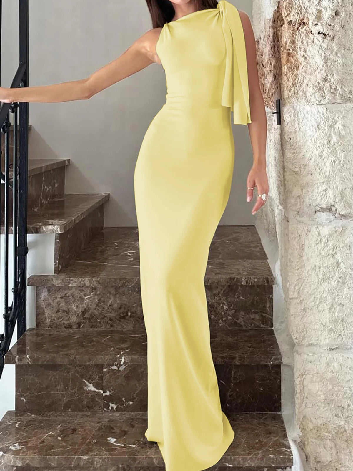 Hugcitar Sexy Bodycon Maxi Dress