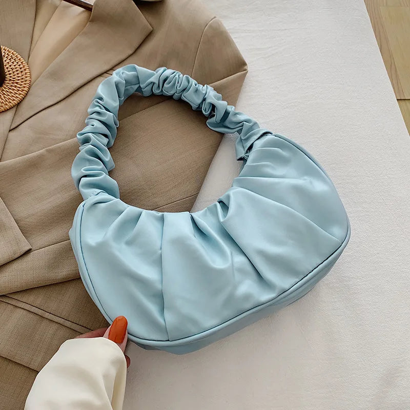 Pleated Cloud Shoulder Bag