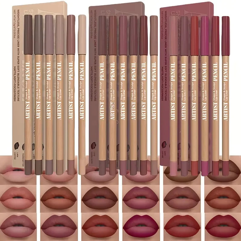 6-Piece Matte Lip Liner Set