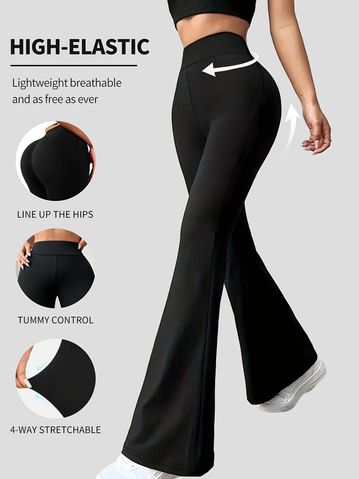 High-Waisted Flare Leggings