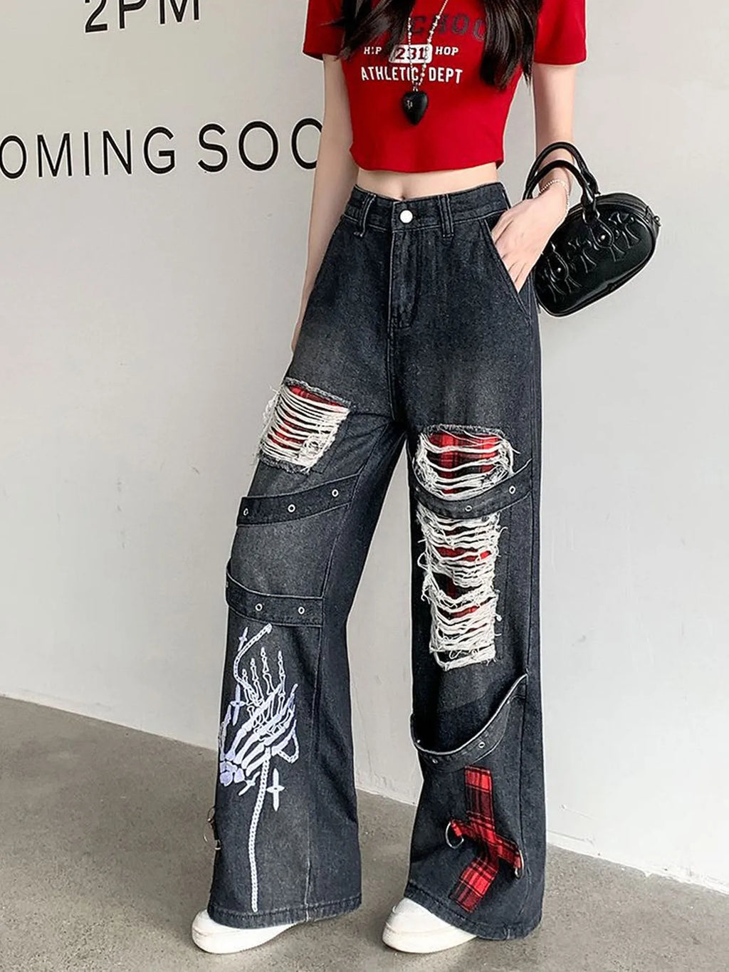 Washed Retro Baggy Jeans