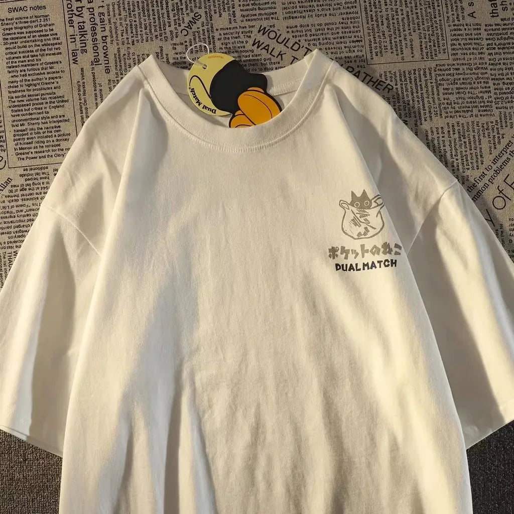 Retro Cat Oversized Tee 🐱✨