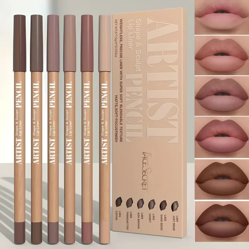 6-Piece Matte Lip Liner Set