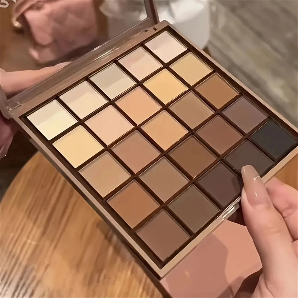 25-Color Neutral Brown & Earth Tone Eyeshadow Palette