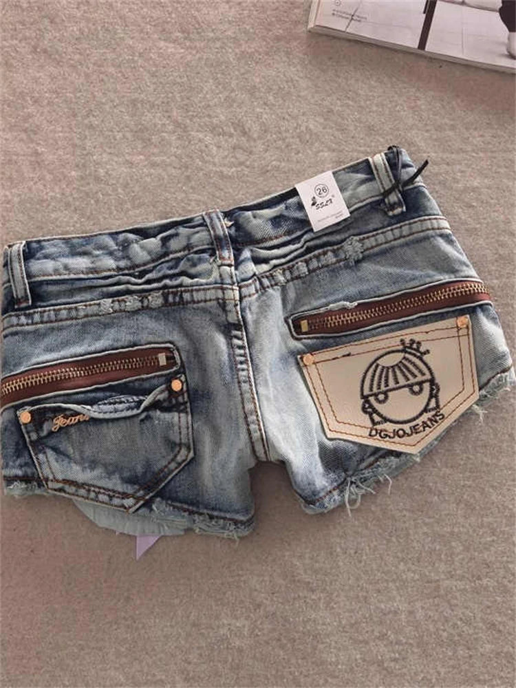 Y2K Ripped Denim Hot Pants