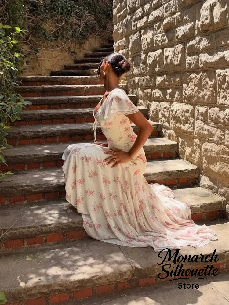 Flora Pleated Maxi Dress