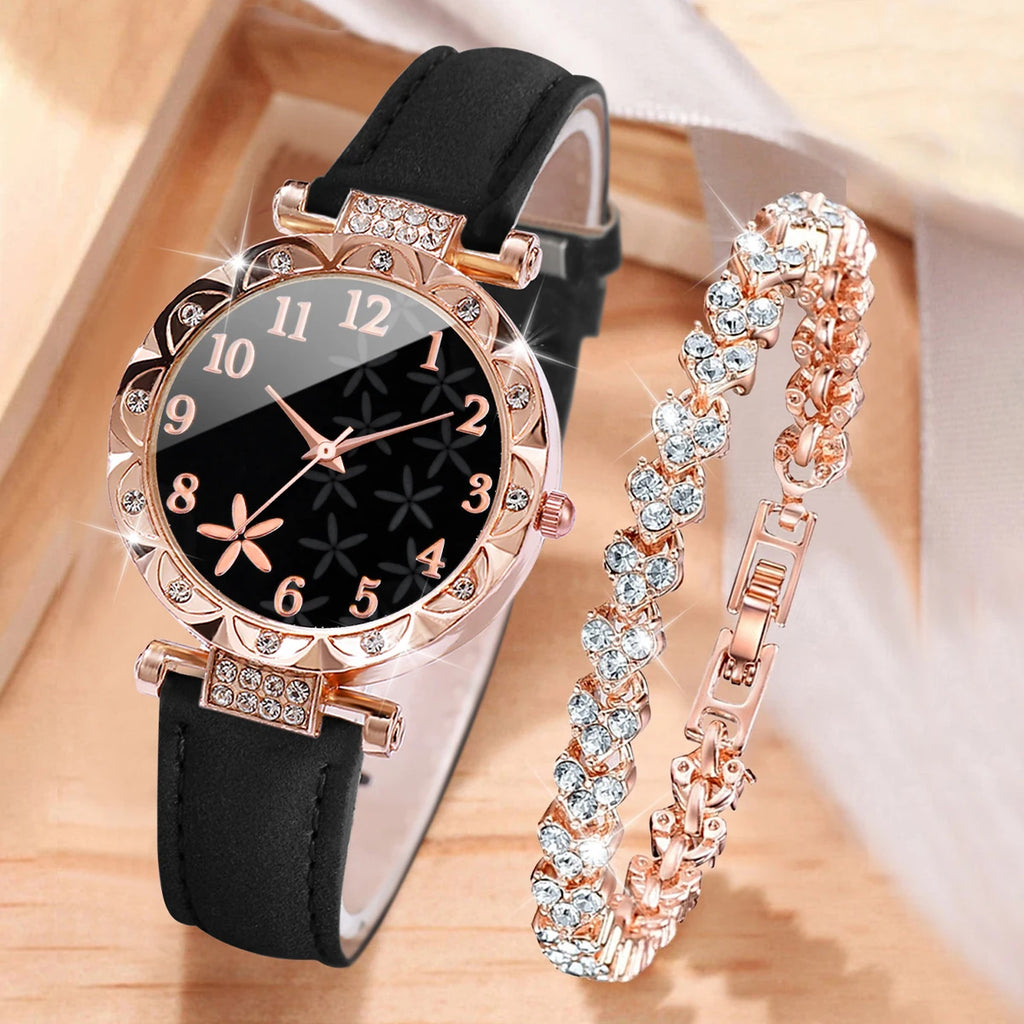 2PCS/Set Women Watches