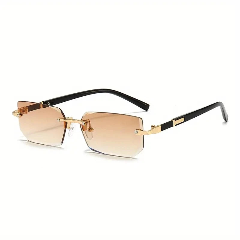 Rimless Rectangle Sunglasses