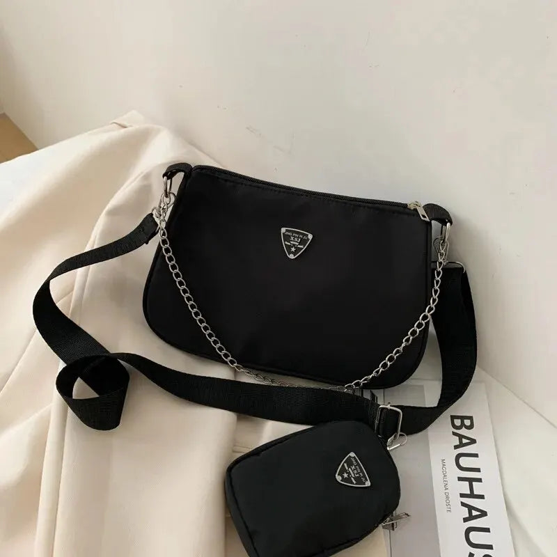 Nylon Chic Crossbody Bag