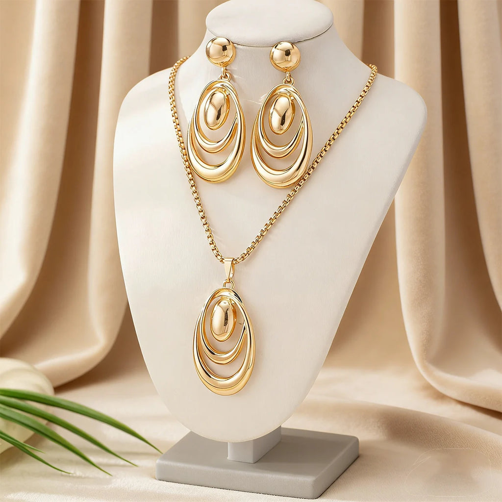 Minimalist Water Drop Jewelry Set