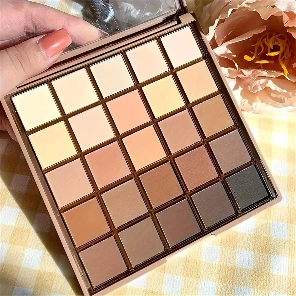 25-Color Neutral Brown & Earth Tone Eyeshadow Palette