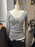 Lace V-Neck Tee