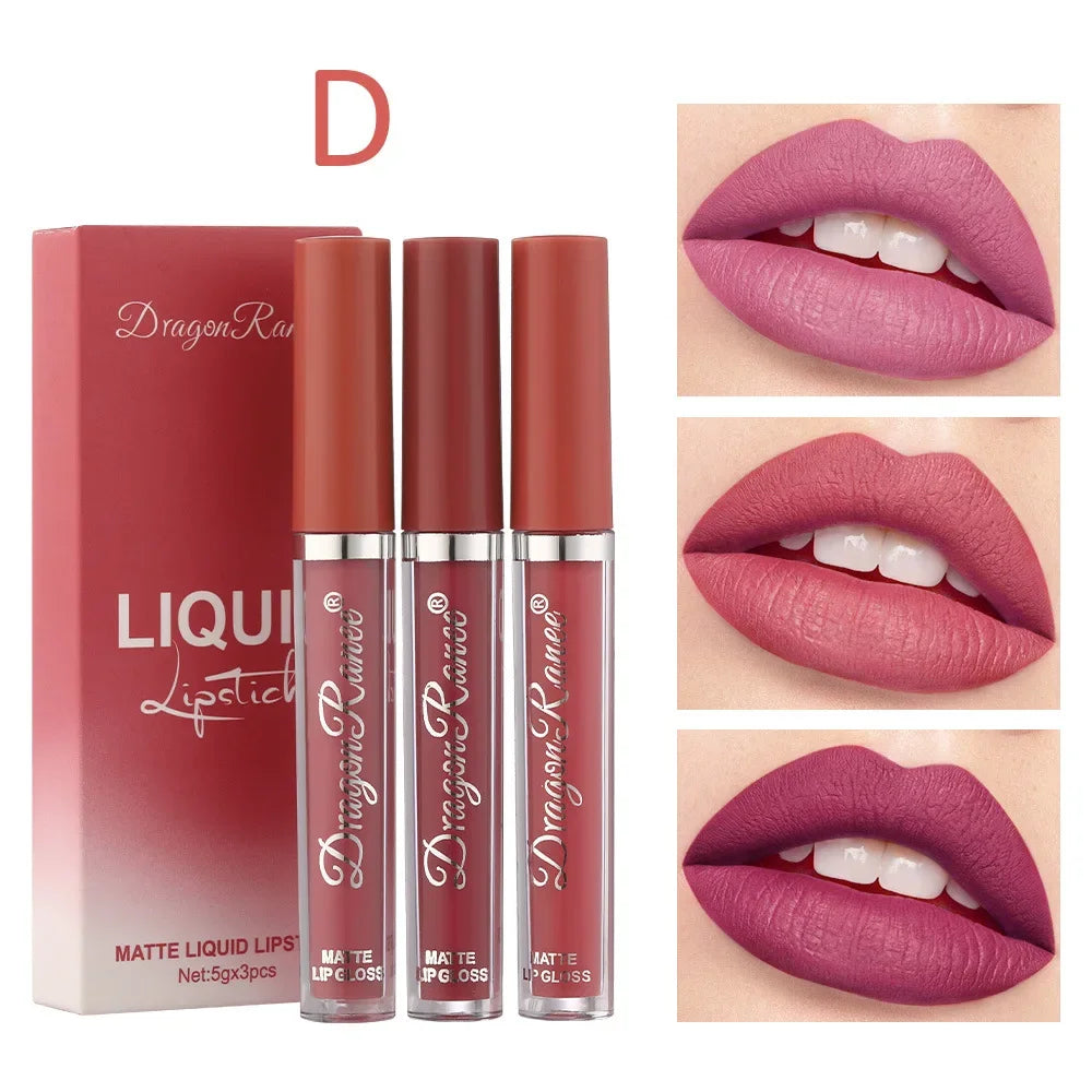 3-Piece Matte Lipstick Set