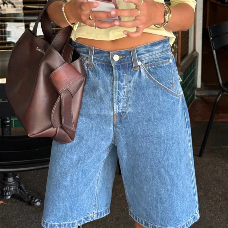Y2K High-Waist Baggy Jorts