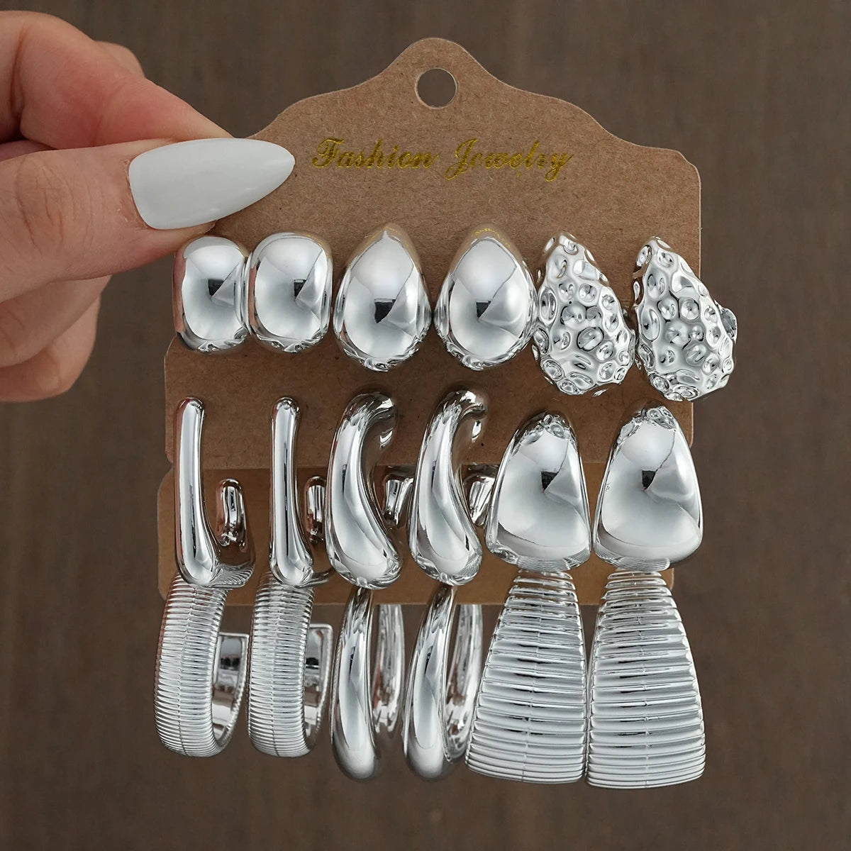18Pcs/Set  Earring  Gold Silver Color