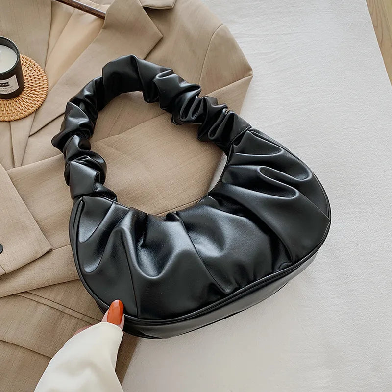 Pleated Cloud Shoulder Bag