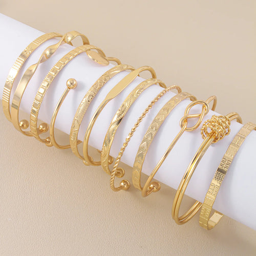 12 Pcs/Set Trendy Multilayeg Jewelry Gifts