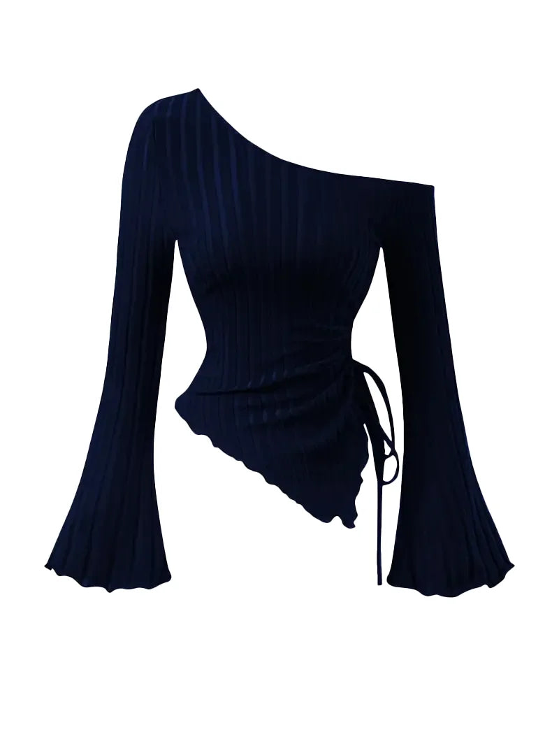 Asymmetrical Off-Shoulder Top