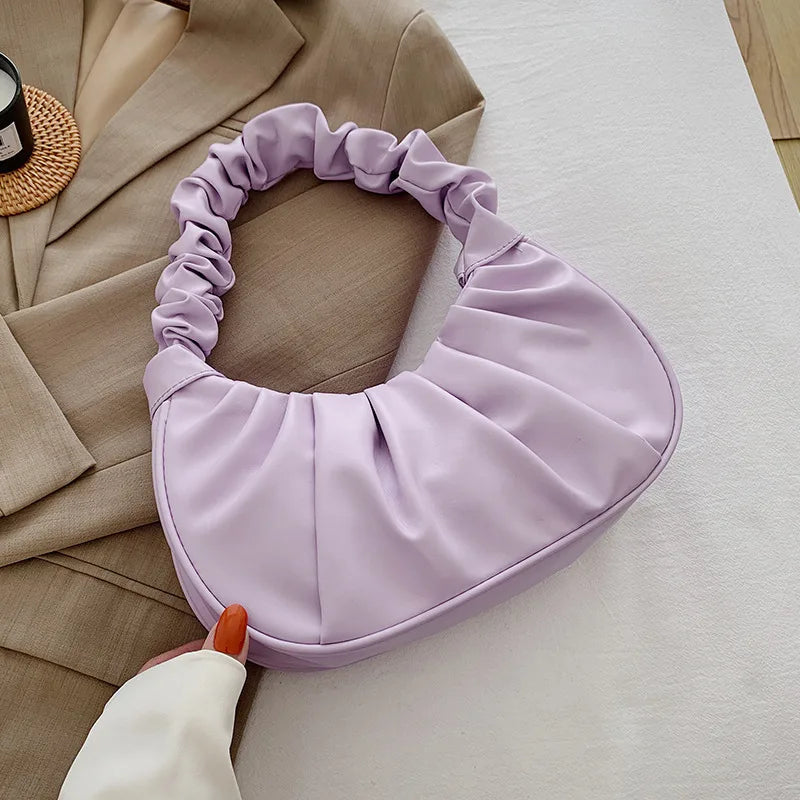 Pleated Cloud Shoulder Bag