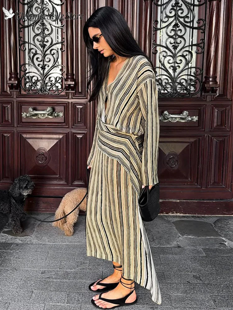 Sienna Stripe Maxi Dress
