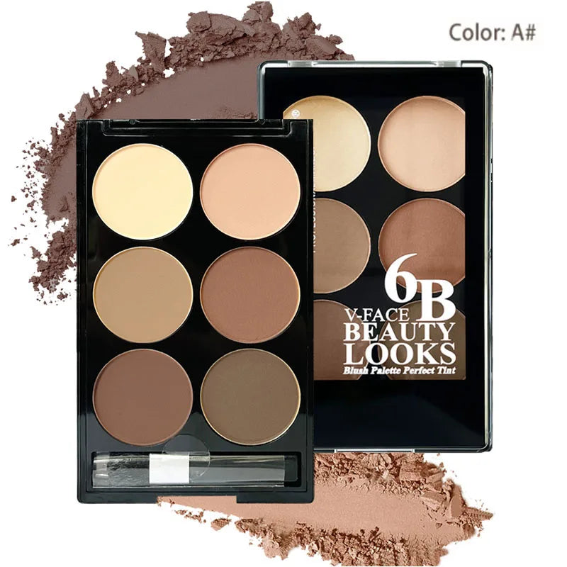 6-Color Contour & Glow Palette ✨