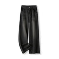 High-Waist Straight-Leg Denim Jeans