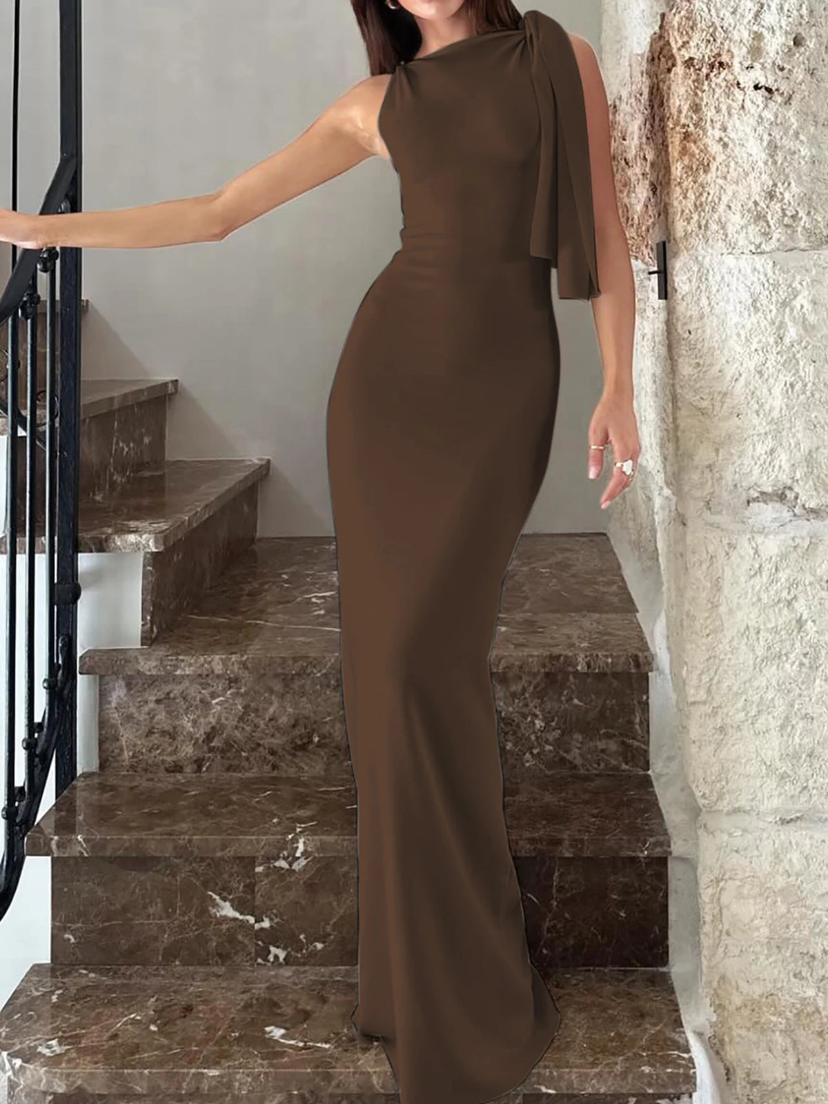 Hugcitar Sexy Bodycon Maxi Dress