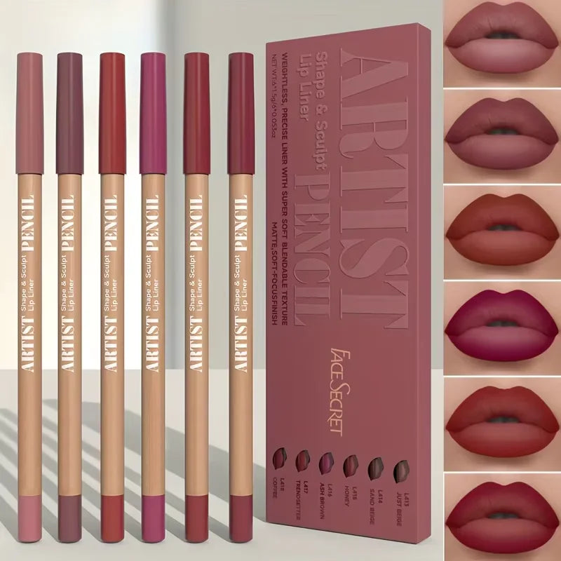 6-Piece Matte Lip Liner Set