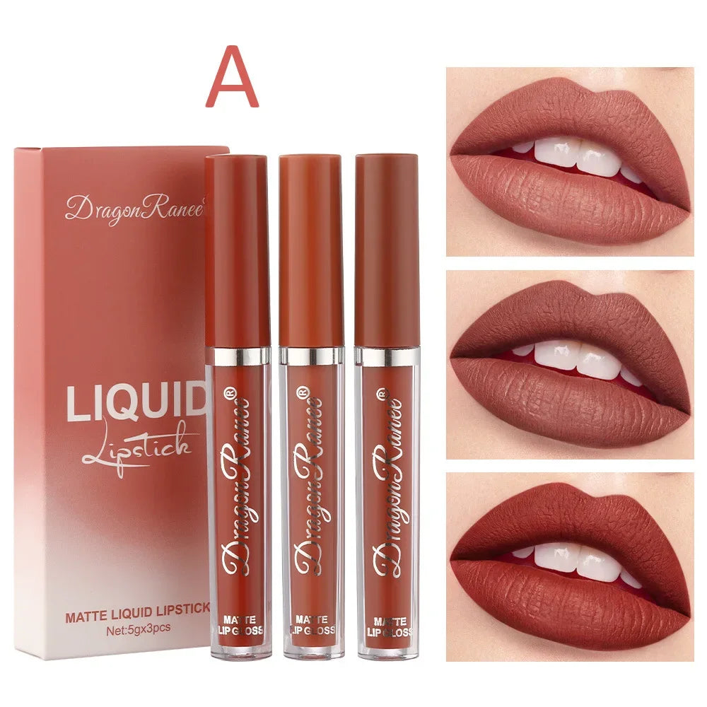3-Piece Matte Lipstick Set