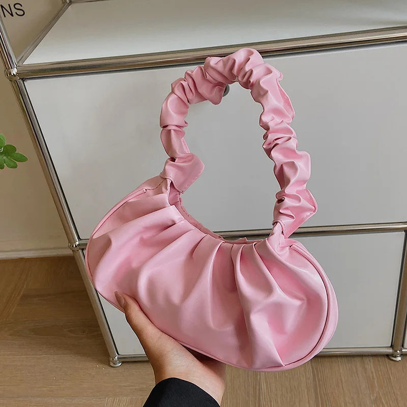 Pleated Cloud Shoulder Bag