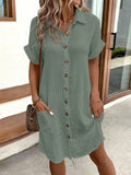 Solid Mini Dress