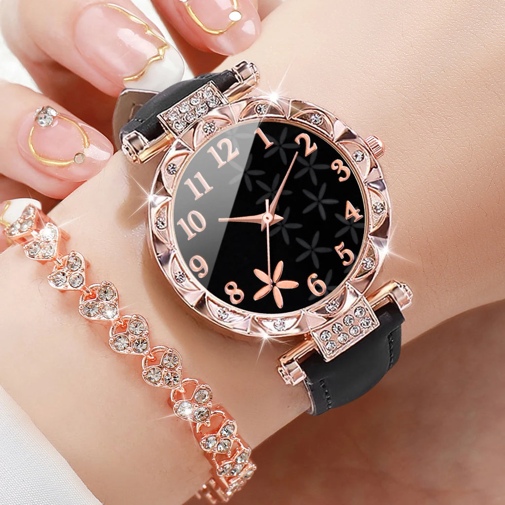 2PCS/Set Women Watches