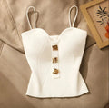 French Cross-Knit Cami Top