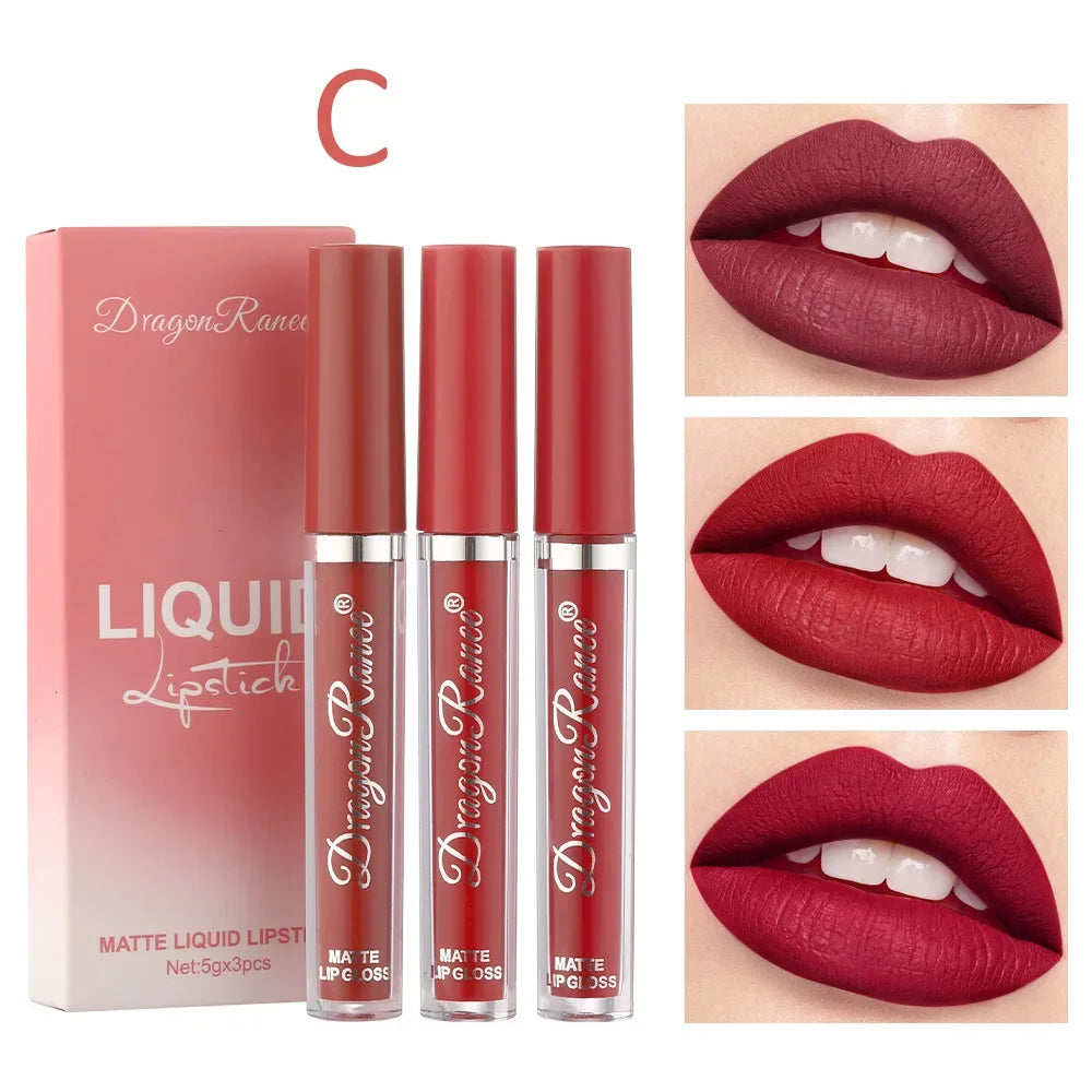 3-Piece Matte Lipstick Set
