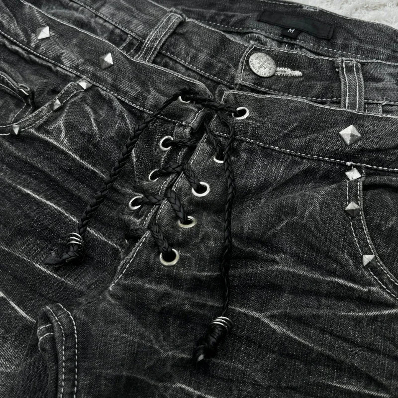 Y2K Double Waist Flare Jeans