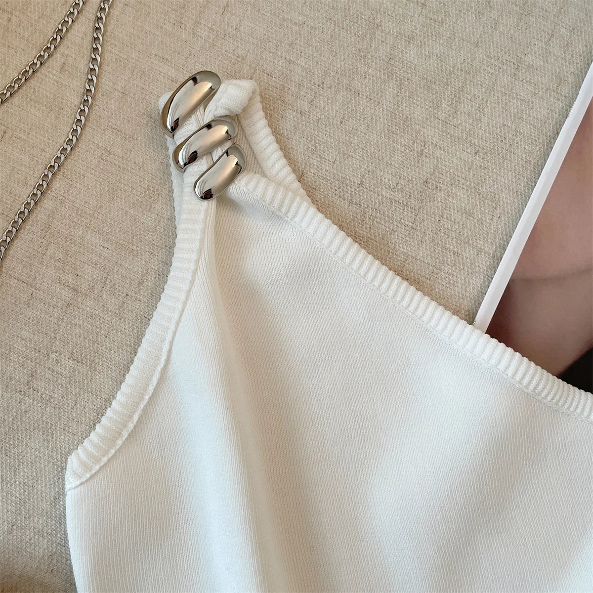 Y2K One-Shoulder Crop Top