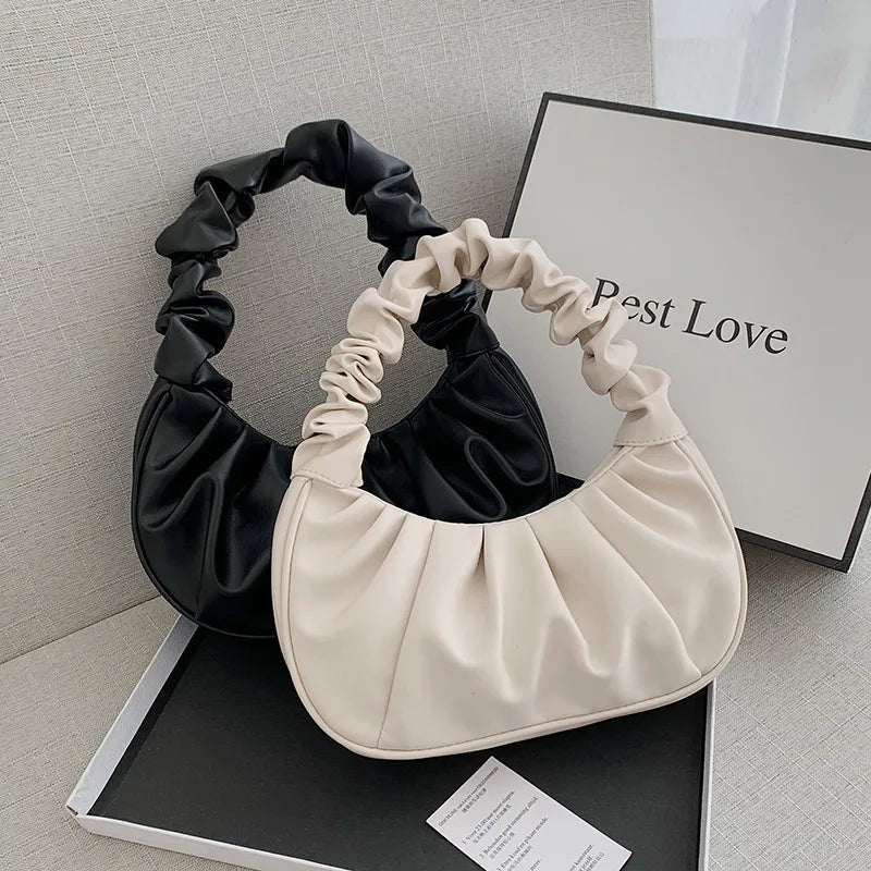 Pleated Cloud Shoulder Bag