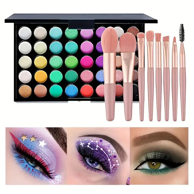 40-Color Glitter & Matte Eyeshadow Palette