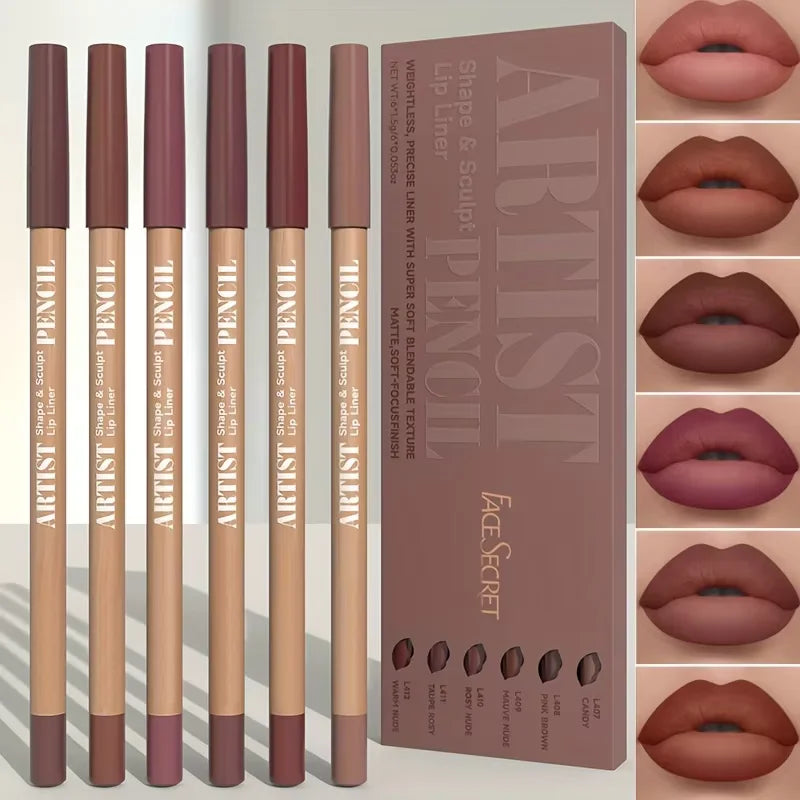 6-Piece Matte Lip Liner Set