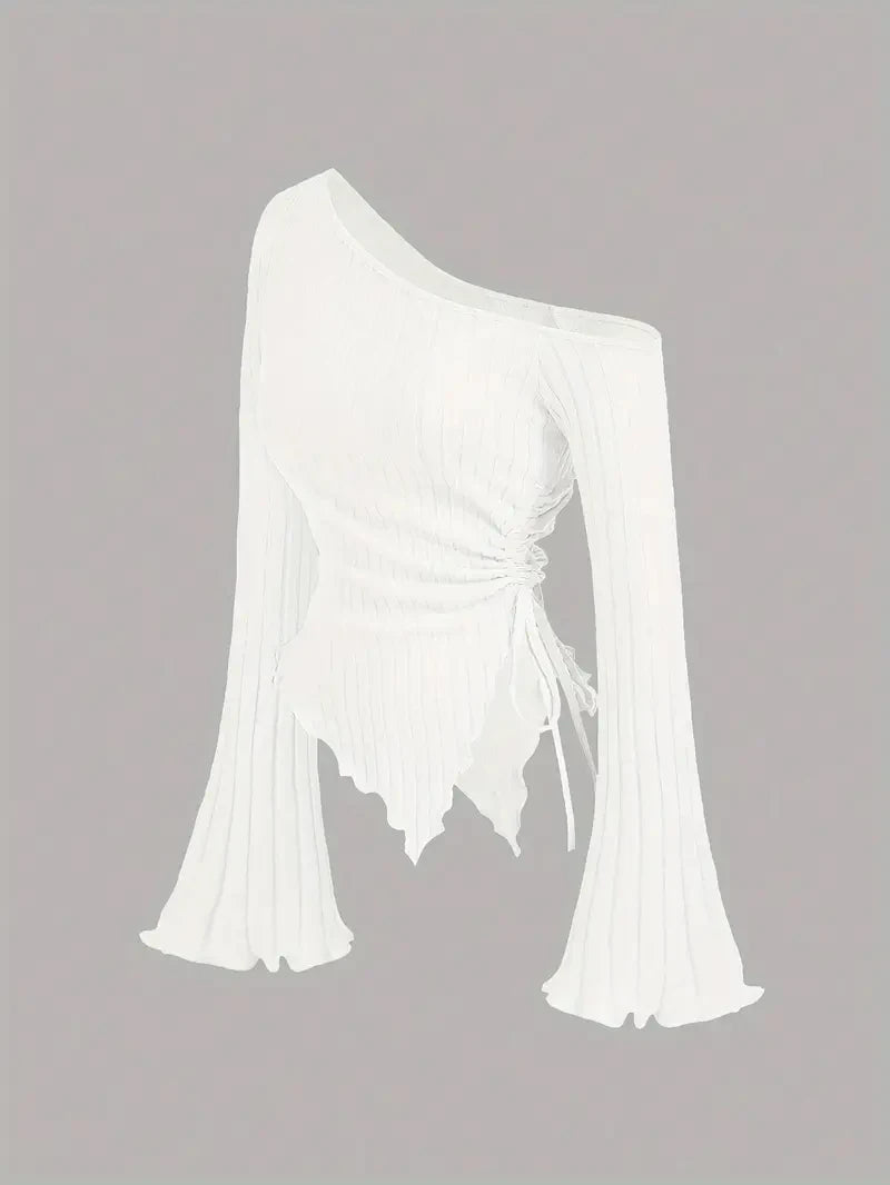 Asymmetrical Off-Shoulder Top