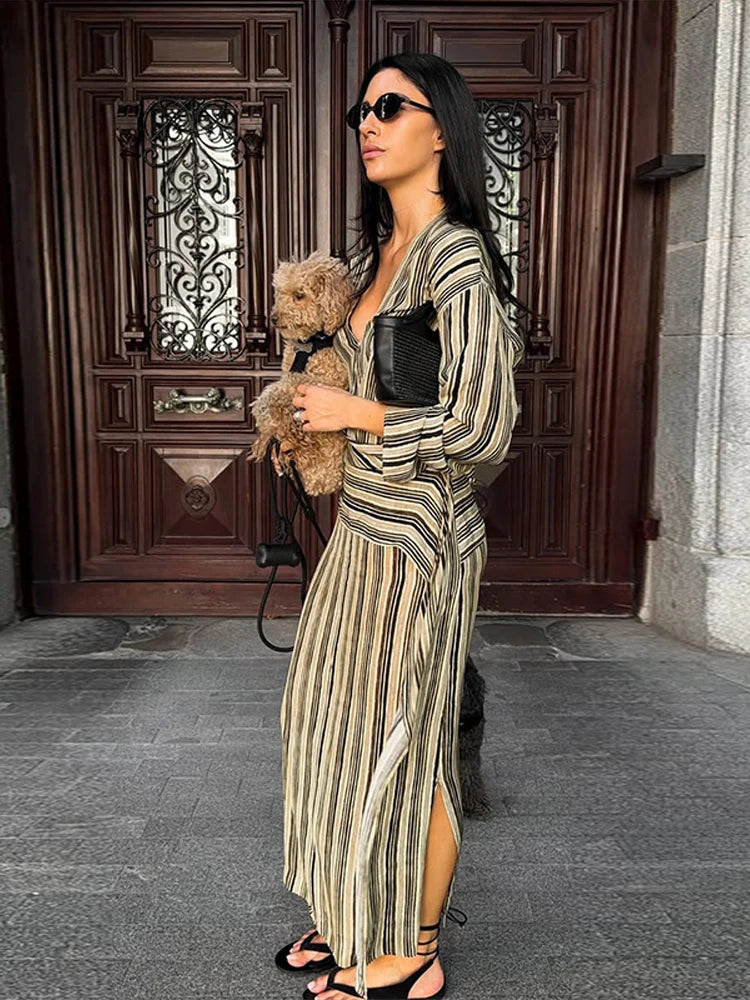 Sienna Stripe Maxi Dress