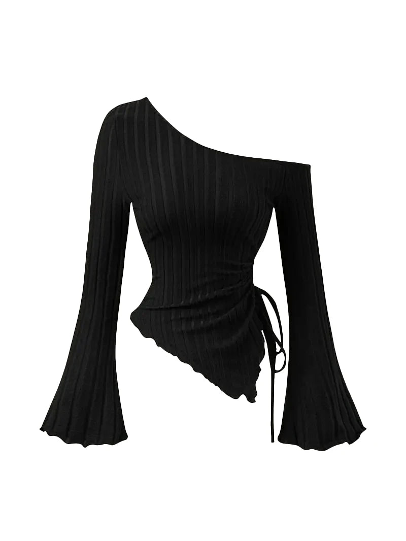 Asymmetrical Off-Shoulder Top