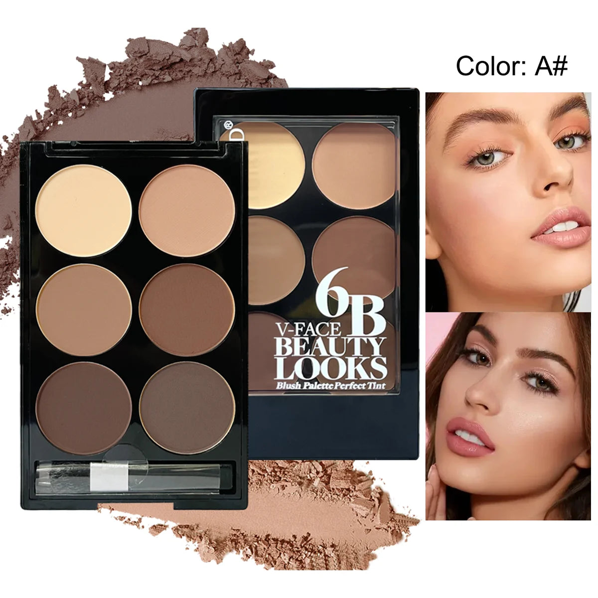 6-Color Contour & Glow Palette ✨