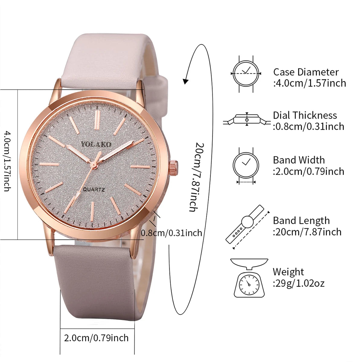 2PCS/Set Women's Watches（Without Box）