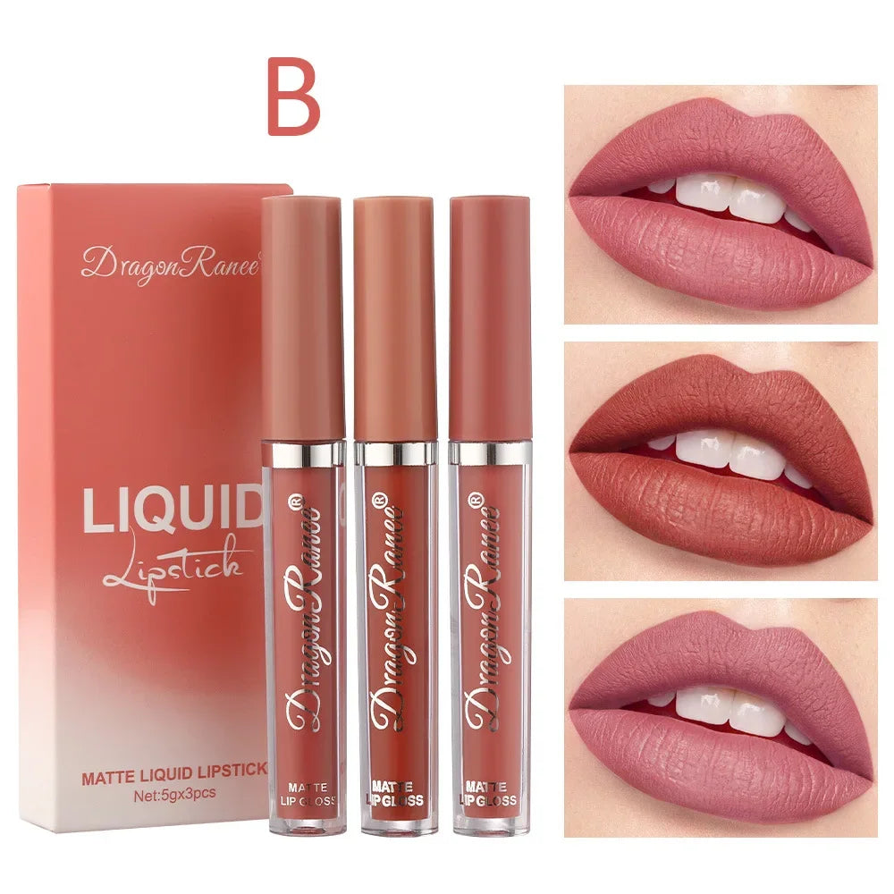 3-Piece Matte Lipstick Set