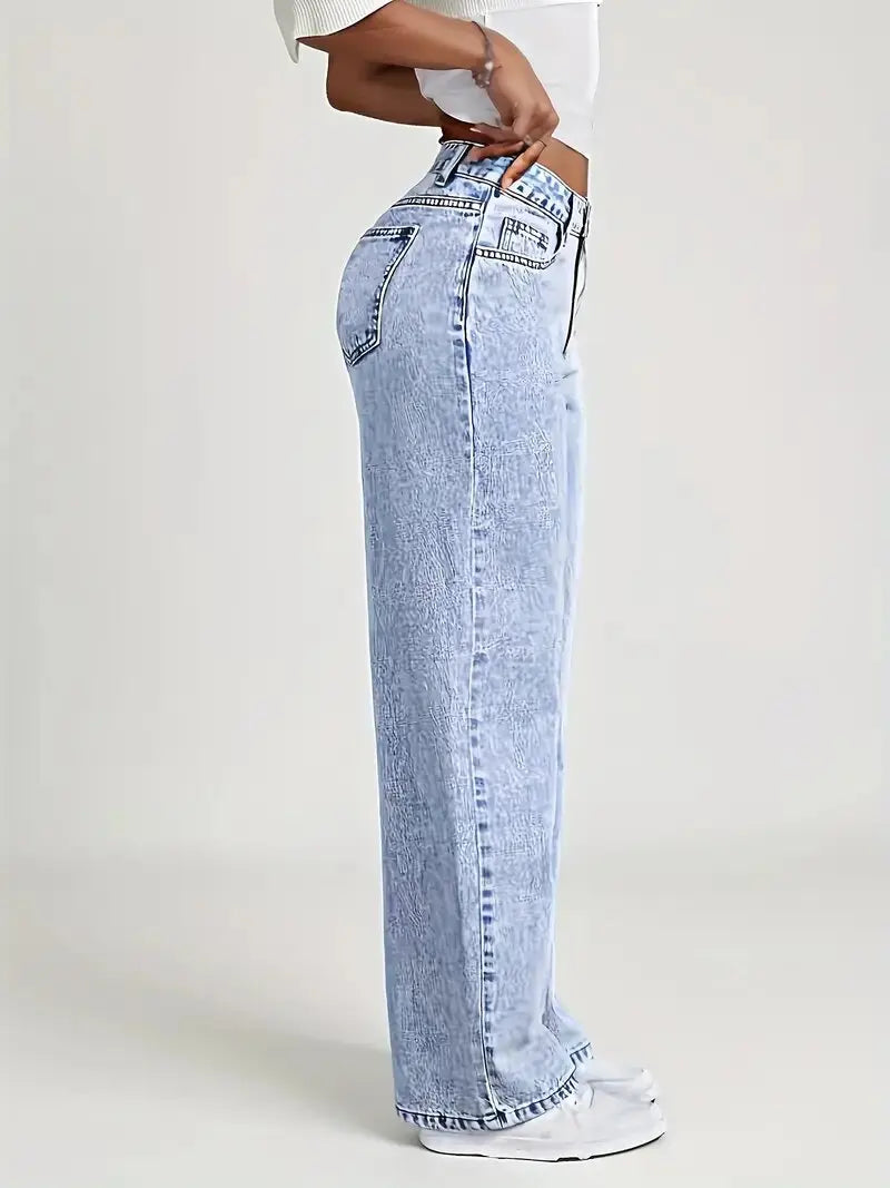 American Wide Leg Baggy Jeans