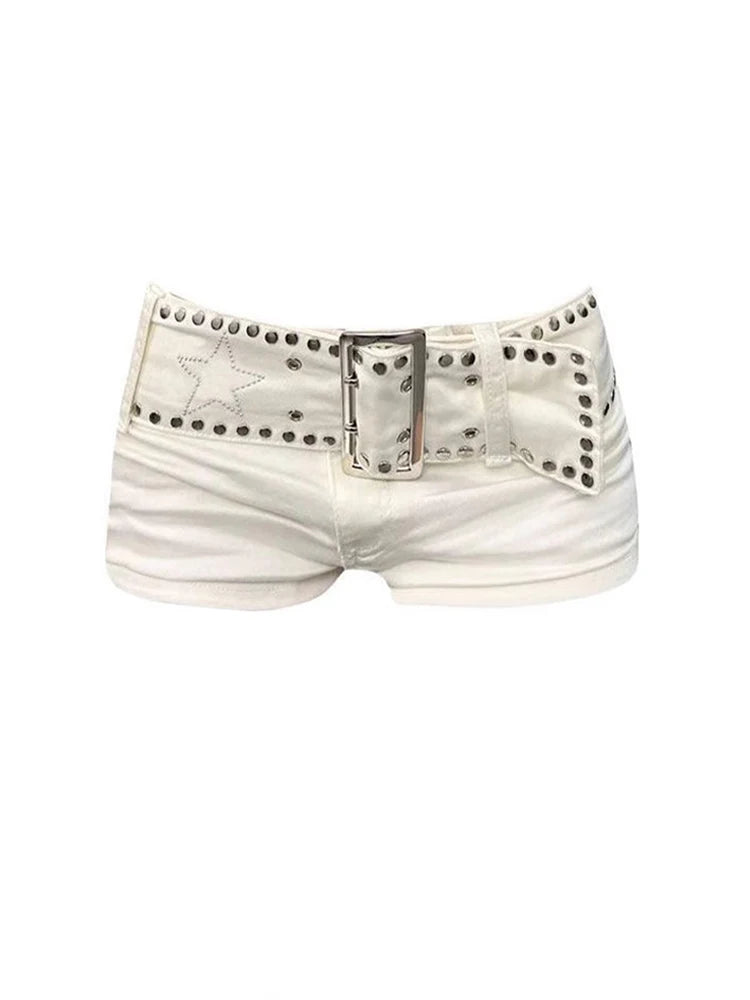 Y2K Low-Waist Denim Shorts
