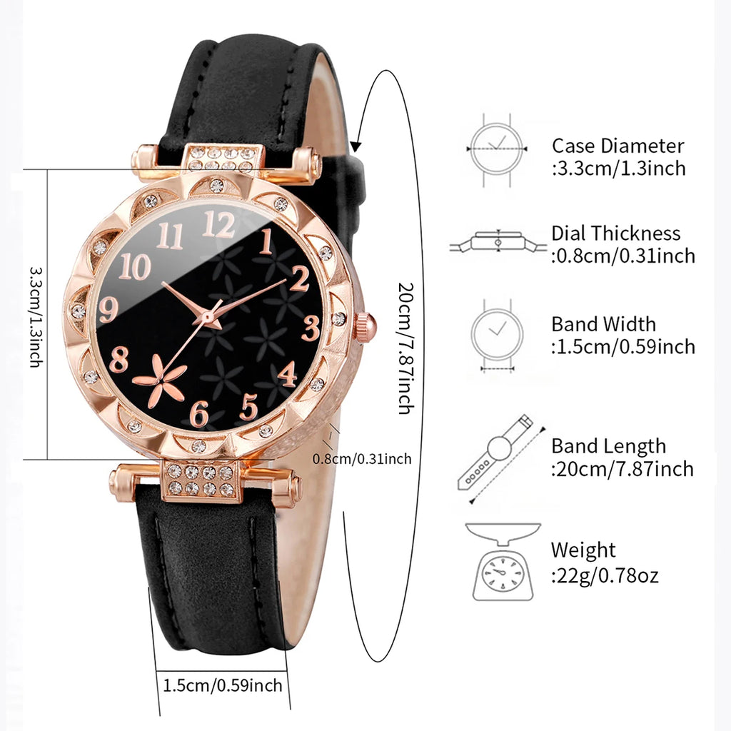 2PCS/Set Women Watches