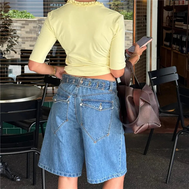Y2K High-Waist Baggy Jorts